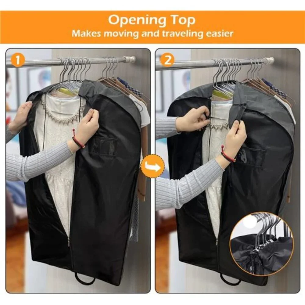 Garment Bags for Travel Large Capacity Hanging Clothes Suit Covers Waterproof 2